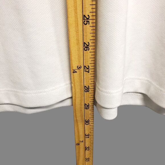 IDAHO VANDALS Polo Shirt Mens Medium White Black NIKE Swoosh College Football - Picture 6 of 7